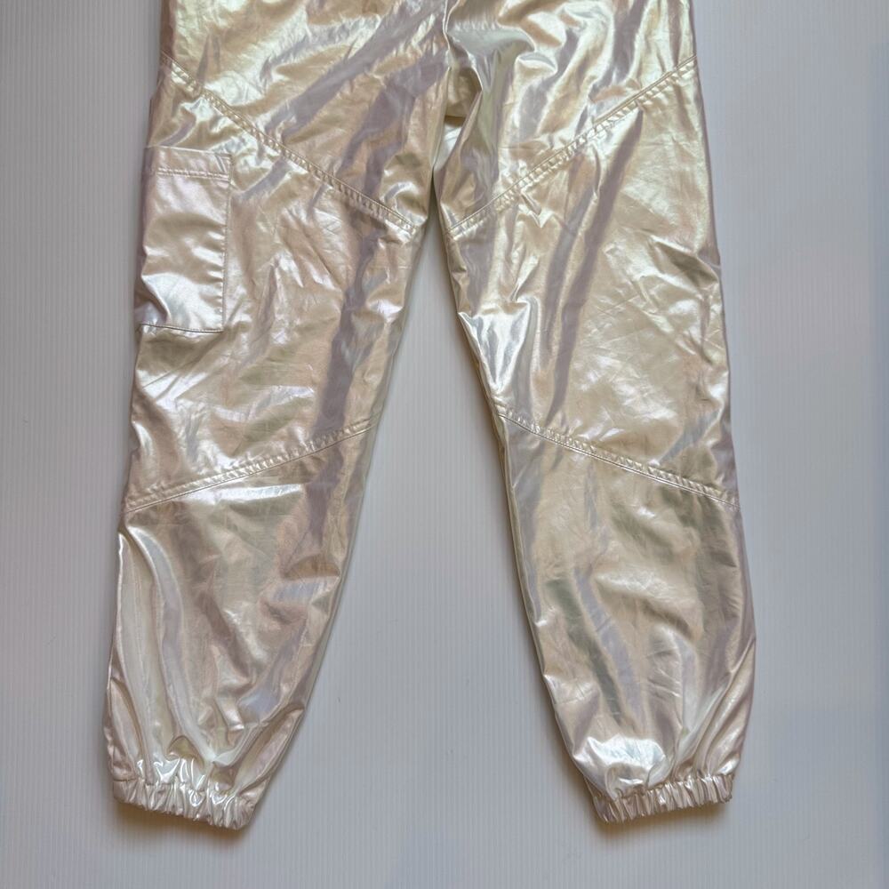 Iridescent Parachute Pants Pearl Rave Festival Y2K Cyber Girl’s XL (Women’s XS) - Picture 11 of 16